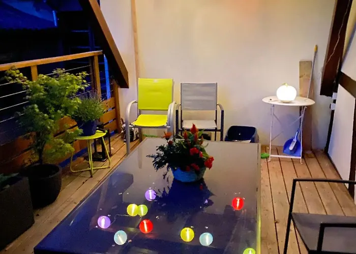 Joli 2 Pièces, Avec Climatisation Et Grande Terrasse, Vue Sur Les Toits, Zone Piétonne Appartement *